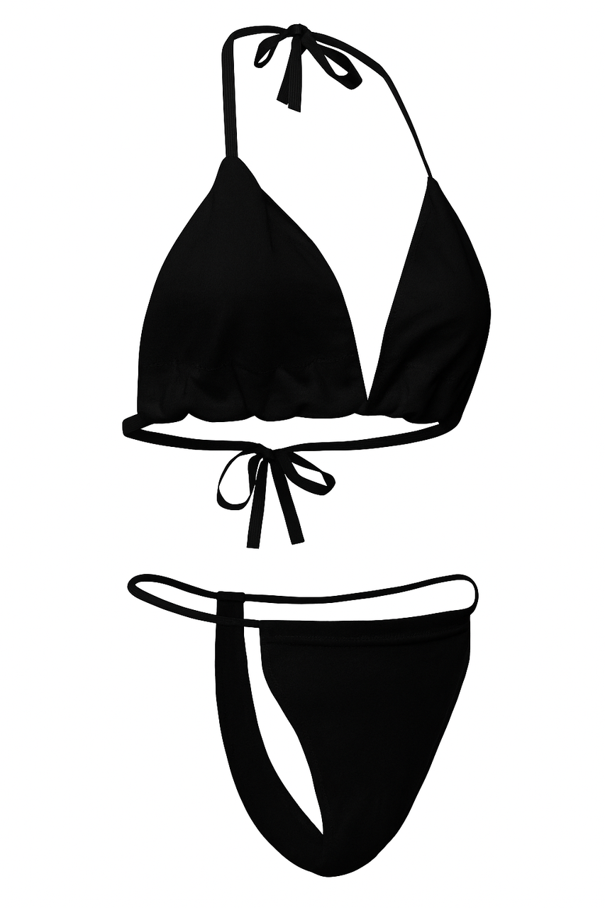 Жіночі одноразові топи та стрінги для косметологічних процедур зі 100% бавовни 50 комплектів, фото 1