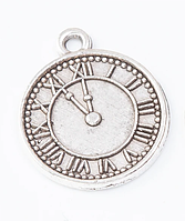 Підвіски Finding Кулон Годинник Античне срібло 21 мм x 18 мм х 2 мм
