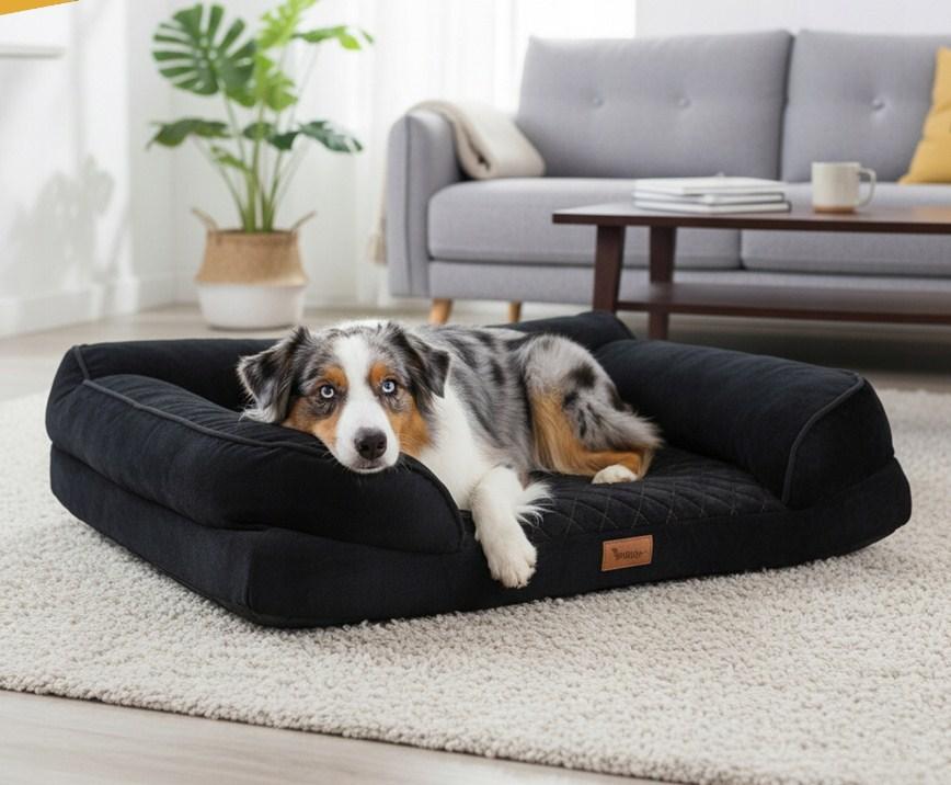 Ортопедичне лежанка для тварин, ліжко для тварин Purlov M 80x65 см 26915, фото 1