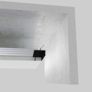 Профіль тіньового шва навісний з LED- підсвіткою  ACT-50 чорний