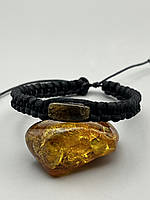 Браслет з натуральним бурштином