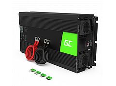 Мобільний інвертор Green Cell 12V 230V 1500W/3000W (INV22) Чистий синус