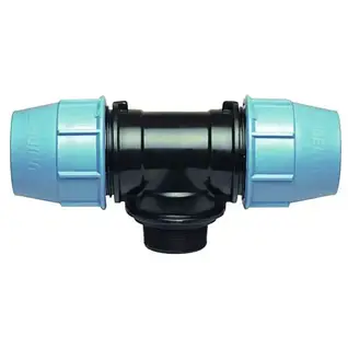 Трійники з зовнішньою різьбою