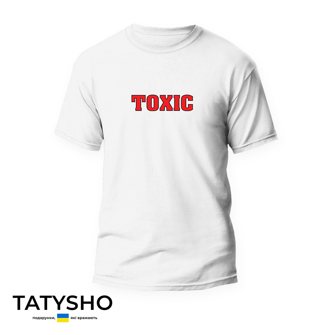 Футболка з принтом "TOXIC", ПРЕМІУМ, фото 1