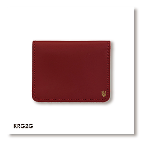 Картхолдер для карток з маленьким гербом (червоний)