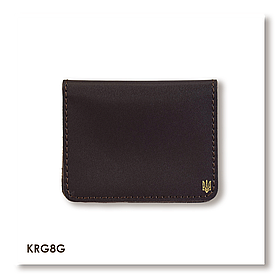 Картхолдер для карток з маленьким гербом (темно-коричневий)