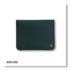 Картхолдер для карток з маленьким гербом (зелений)