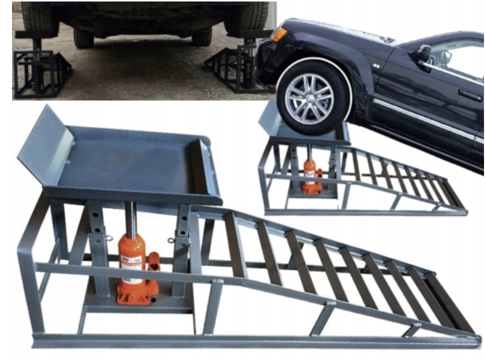 Оглядова гідравлічна естакада з підйомником для транспортних засобів, 2 x 3 T Bass Polska 3432