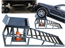Оглядова гідравлічна естакада з підйомником для транспортних засобів, 2 x 3 T Bass Polska 3432