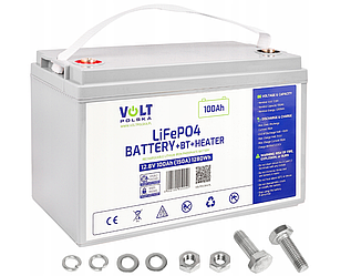 Акумулятор LiFePO4 Volt Polska 12.8V 100Ah (150A) з BMS, Bluetooth та підігрівом