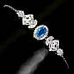 Опал блакитний срібний браслет, 0433ТО, фото 3