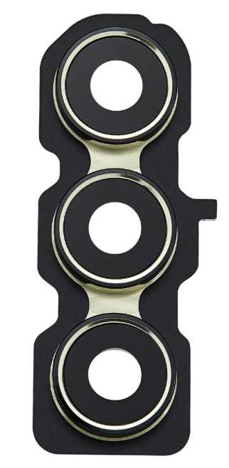 Скло камери для Samsung A556 Galaxy A55 з рамкою жовтого кольору, Lemon, фото 1