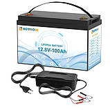 Акумулятор LiFePo4 12.8v 100Ah літій-залізо-фосфатний BMS 1280Wh BottioNe, фото 3