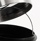 Відро для сміття Feniks 7L хромоване з педаллю і пластиковим відром всередині, фото 3