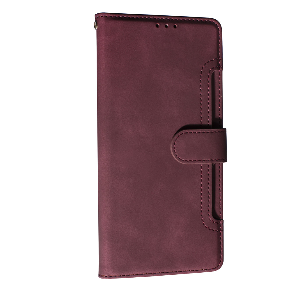 Книжка Flip Cover Wallet Samsung A17, Бордо, оригінальний чохол з TPU та замші, фото 1