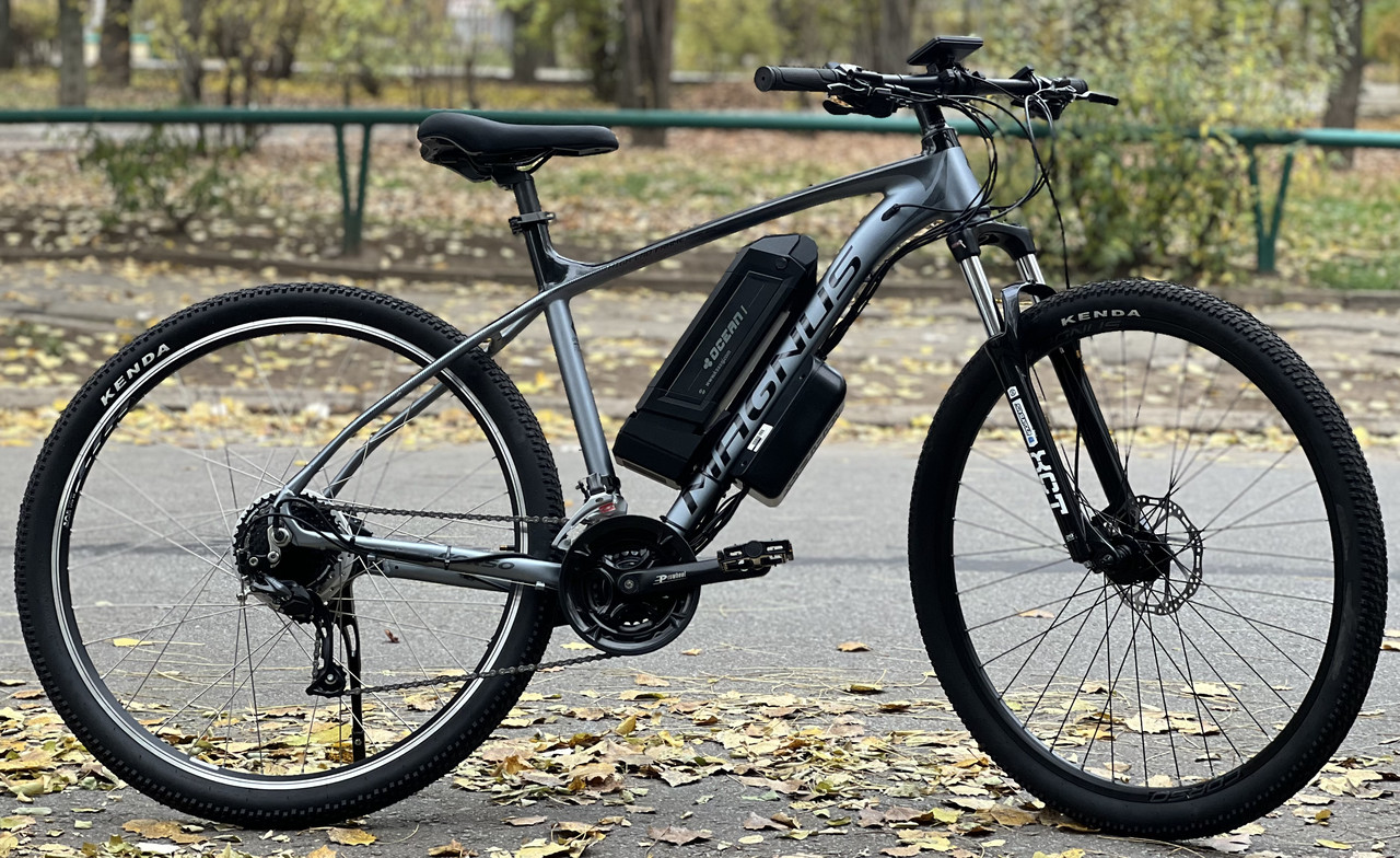 Електровелосипед електро байк 29" Corso Magnus 82119 500 W 48 V 10.2 Ah на зріст 180-190 см сірий, фото 1