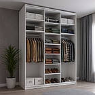 Шафа купе Блискавка, дитяча шафа купе 2/3/4 двері, шафа для одягу фотодрук, фото 9