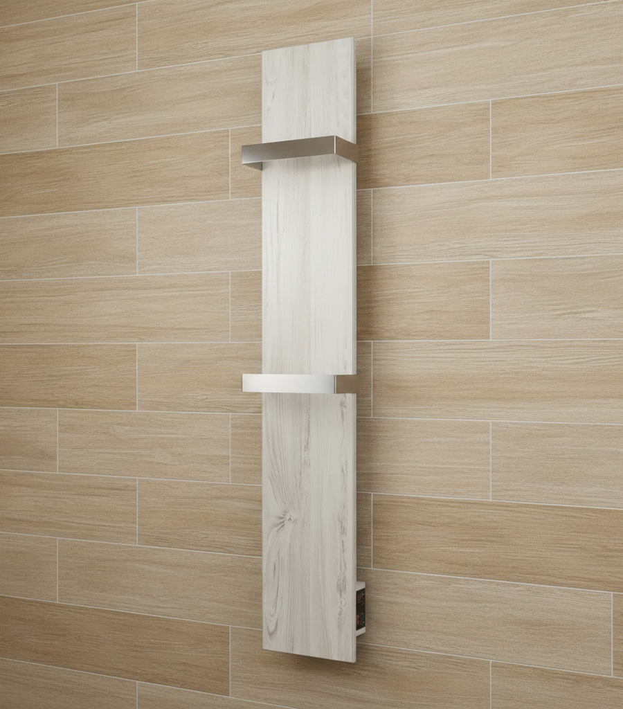 Рушникосушка керамічна Flyme Flyme 420ТW (2R) з двома ручками, біле дерево, фото 1