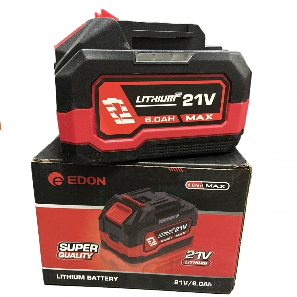 Акумулятор Edon ED-21/6.0AH (21V, посадка Makita, Гарантія 1 рік), фото 1