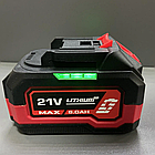 Акумулятор Edon ED-21/6.0AH (21V, посадка Makita, Гарантія 1 рік), фото 2