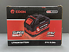 Акумулятор Edon ED-21/6.0AH (21V, посадка Makita, Гарантія 1 рік), фото 5