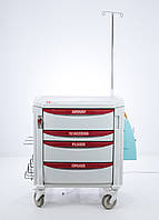 Б/У Тумбочка асистент для анестезіолога Metro FlexLine C05-990B Assistant Trolley Mobile Hospital Cabinet