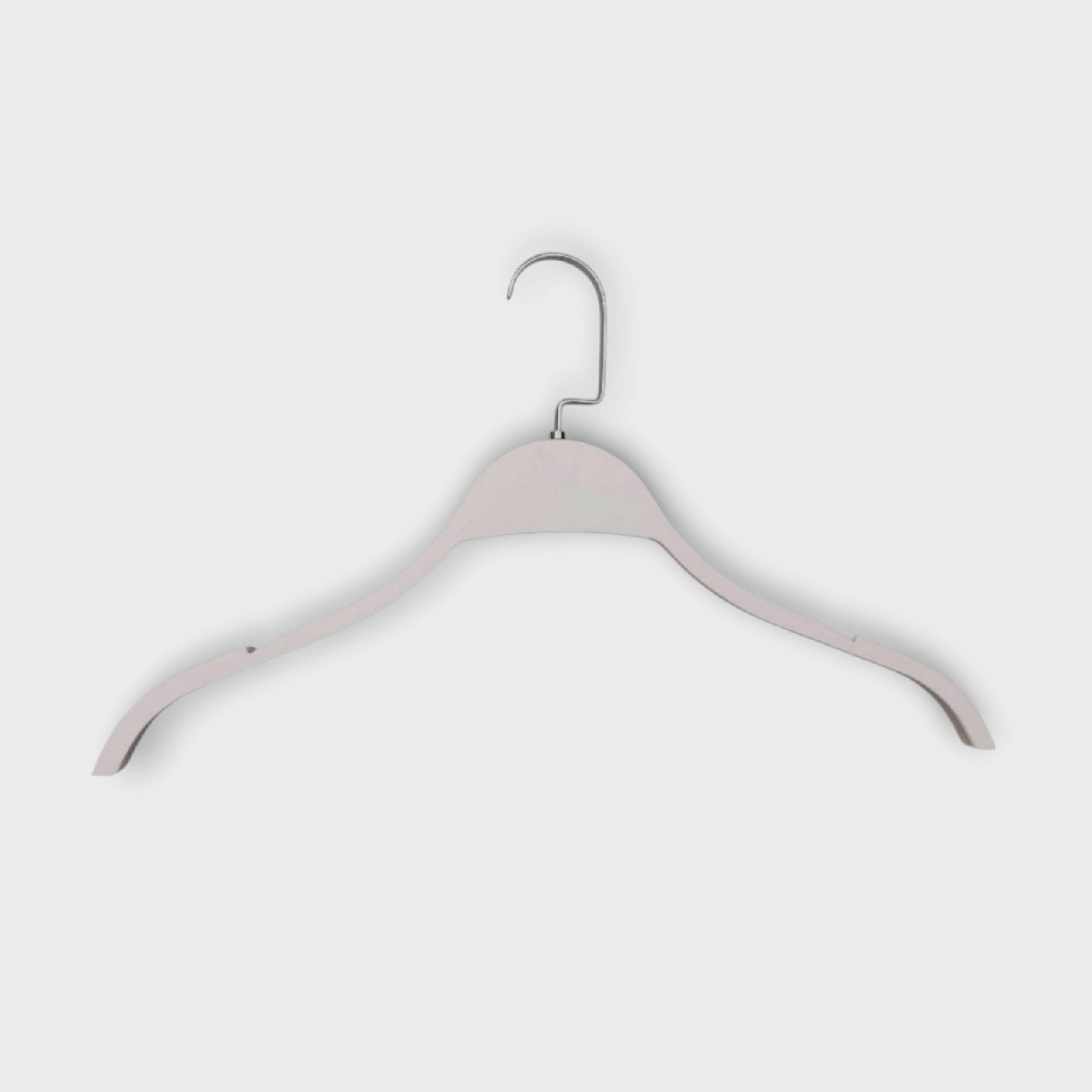 Пластикові плІчки вішалки 41 см білі тремпеля для легкого одягу упаковка 10 шт, фото 1