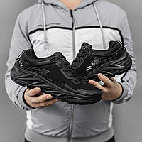 Зимові чорні Чоловічі термокросівки The North Face N97 чорні утеплені водонепроникні осінь/єврозима