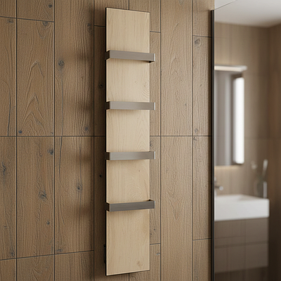 Керамічна рушникосушка 420ТB (4R) бежеве дерево, з програматором