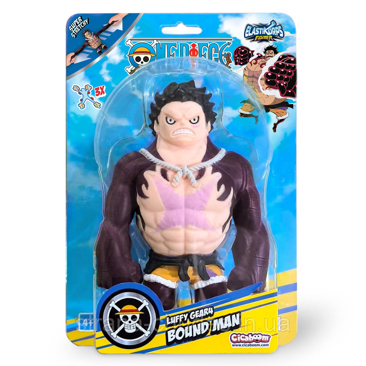 Стретч-іграшка ELASTIKORPS серії "One piece" – ЛУФФІ 4 ГІР. ПРУЖНА ЛЮДИНА, фото 1