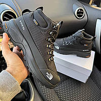 Чоловічі зимові кросівки The North Face Glenclyffe чорні утеплені з хутром водонепроникні гортекс