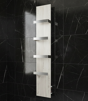 Керамічна рушникосушка 420ТW (4R) біле дерево, з програматором