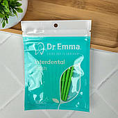 Міжзубні щітки Dr.Emma 0,8 мм (салатові), 10 шт