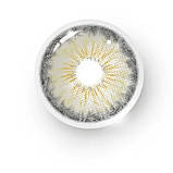 Сірі Лінзи Аврора Грей | Кольорові лінзи для краси ( Нульовки ) | Натуральні-Природні | Для світлих - чорних очей, фото 3