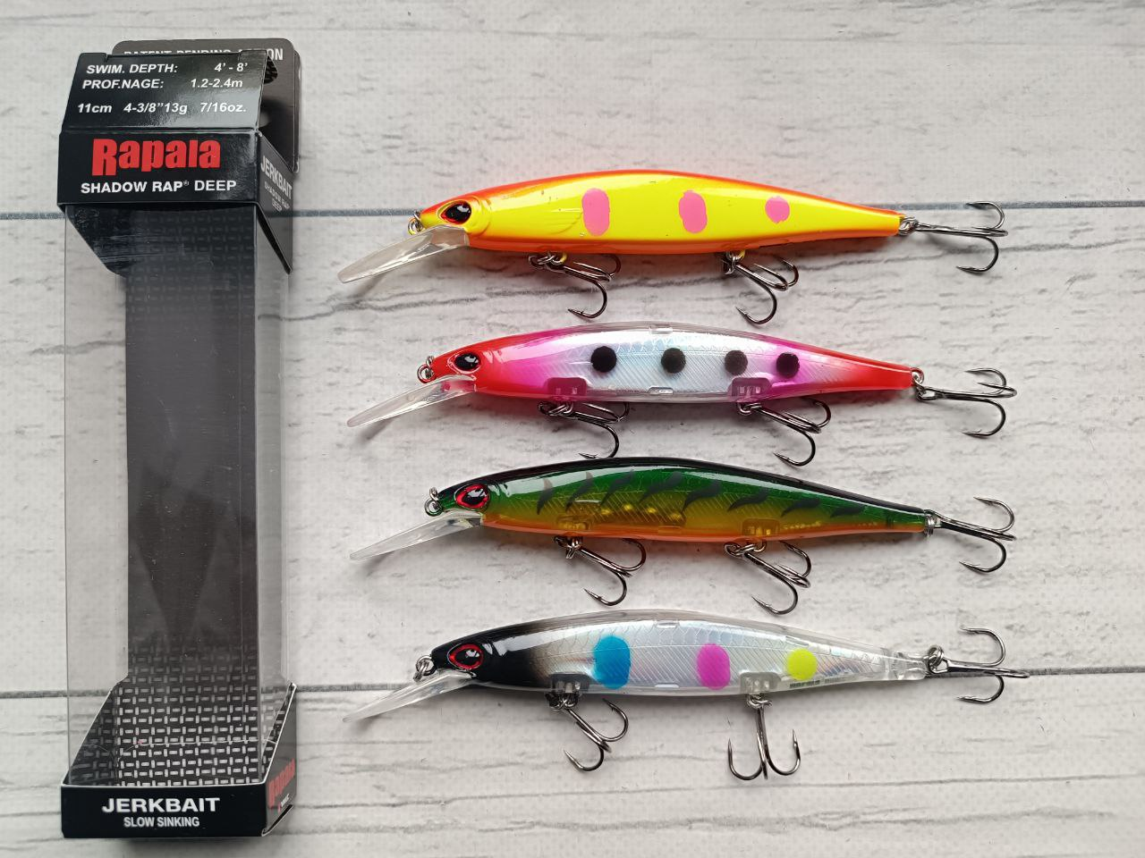Набір Воблерів RALAPA Shadow Rap Deep SDRD11 110mm 13g 4шт