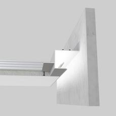 Профіль тіньового шва з LED- підсвіткою АСТ-30 без покриття