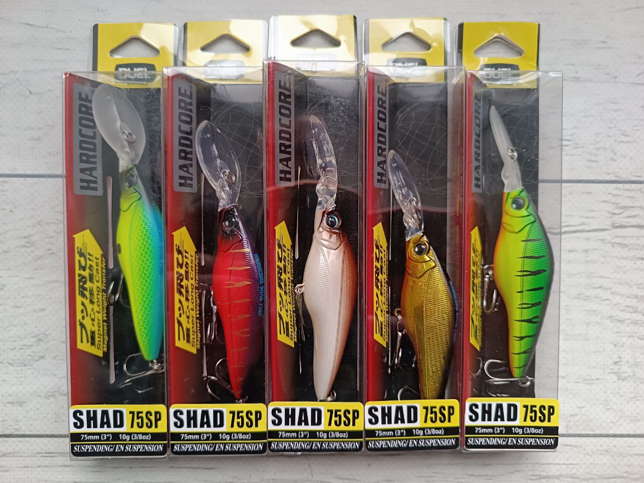 Воблер Шед Yu-Zori Hardcore Shad 75SP Набір 5шт