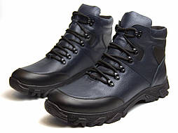 Сині черевики зимові шкіряні з протектором чоловіче взуття великих розмірів 46 47 48 49 50 Rosso Avangard Lomerflex Blue BS