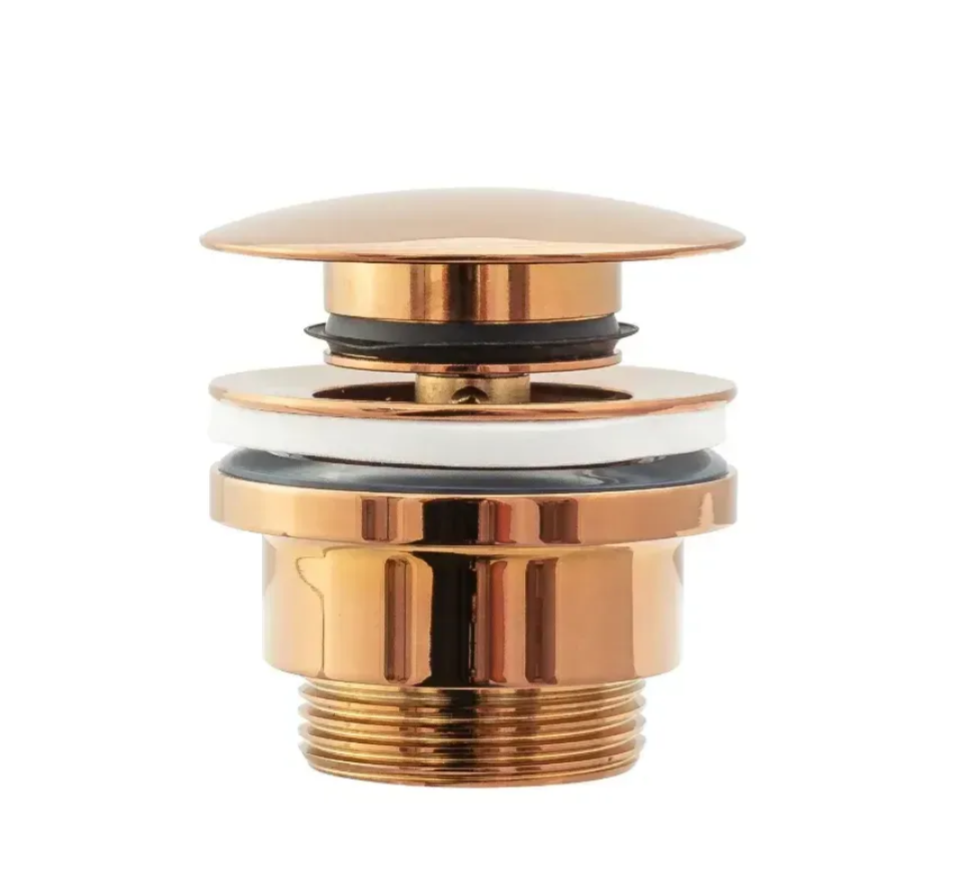 Донний клапан для раковини (умивальника) REA CLIK-CLAK REA-A533A, рожеве золото, фото 1