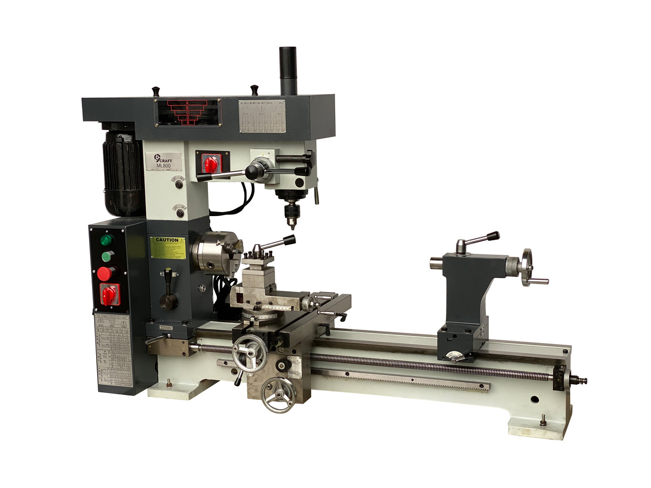 Комбінований токарно-фрезерний верстат 9craft ML800 (Токарний та фрезерний), фото 1