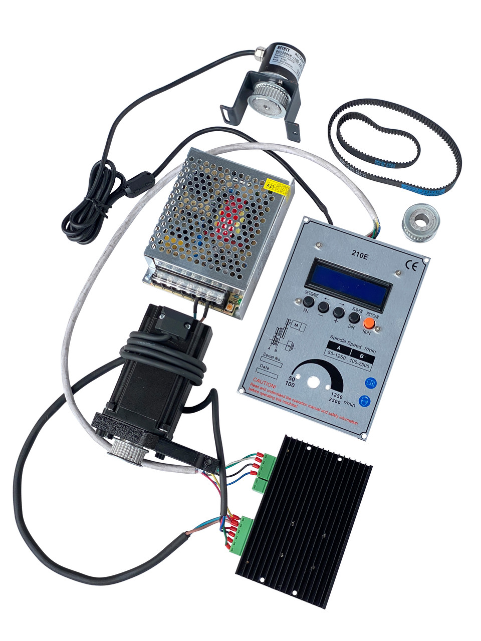 Електронна гітара для токарного верстата 9craft WM210V шпиндель 45 мм, фото 1