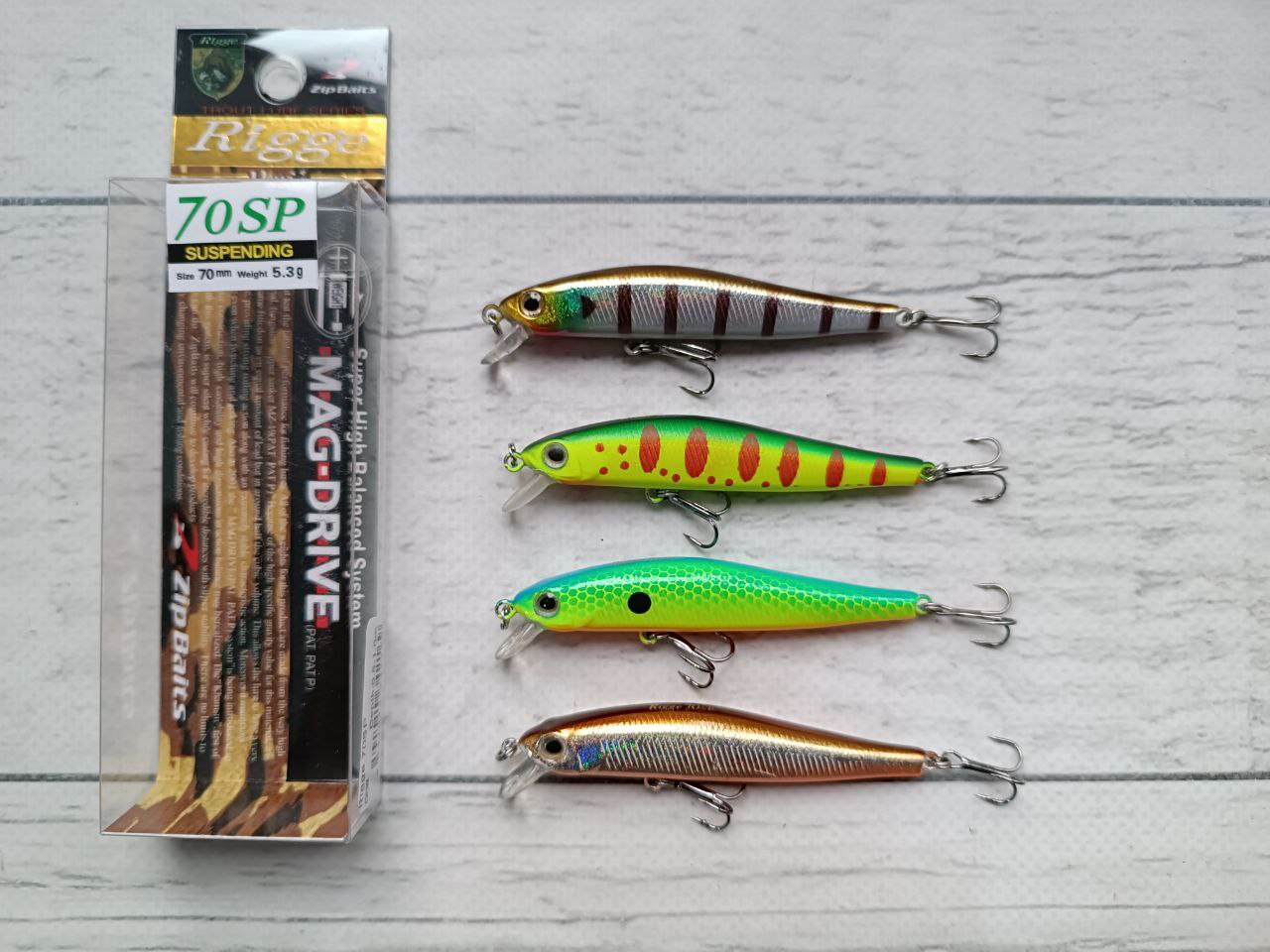 Набір Воблерів мінноу Columbia Rigge 70SP 5гр  4шт