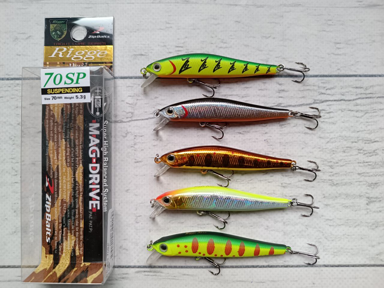 Набір Воблерів мінноу Columbia Rigge 70SP 5гр  5шт