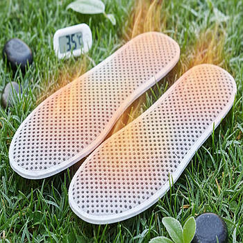 Турмалінові устілки з підігрівом, розмір 37/Трмотельки для взуття/Грілка-устілка для ніг