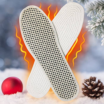 Турмалінові устілки з підігрівом, розмір 43 / Термостельки для взуття / Грелка-устілка для ніг