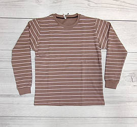 Кофта начіс у смужку (коричнева)