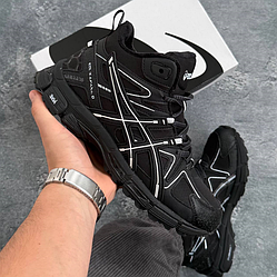 Зимові чоловічі кросівки Asics Gel-Kahana 8 winter на хутрі теплі високі чорні Асікс Кахана зима