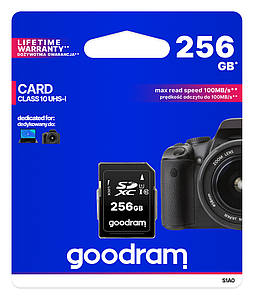 Карта пам`ятi SDXC 256GB UHS-I/U3 Class 10 Goodram R100/W10MB/s (S1A0-2560R12)
