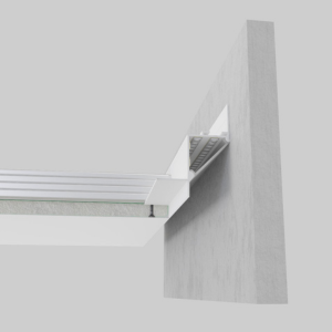 Профиль теневого шва с LED-подсветкой АСТ-35 белый