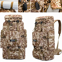 Рюкзак похідний 70 л, водостійкий, 6 кишень, Raged Sheep ZA3072, CEO: Всюдихід-70 / Тактичний рюкзак військовий / Баул для походів